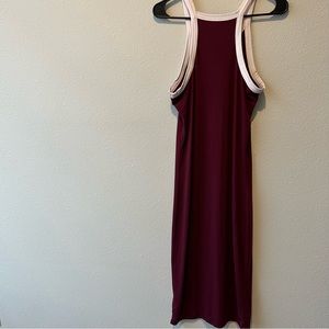 Burgundy dress